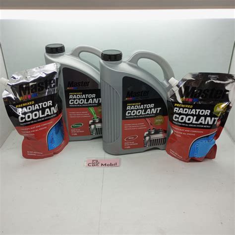 Jual Radiator Coolant Master 4 Liter Warna Hijau 946 Ml Merah