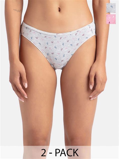 Buy Jockey Pack Of Medium Coverage Super Combed Cotton StayFresh Bikini SW Briefs For