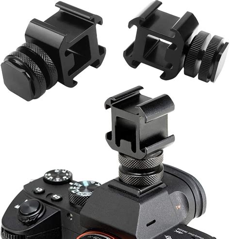 6 Pcs Camera Hot Shoe Mount Adapter 1 4 20 Tripod Screw Adapter And Rotary Connector For