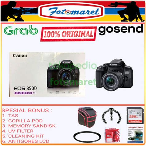 Promo CANON 850D KIT 18-55MM IS STM / KAMERA CANON EOS 850D KIT 18-55MM ...