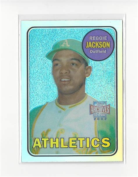 2002 Topps Archives Reserve 13 Reggie Jackson 69 As Ebay