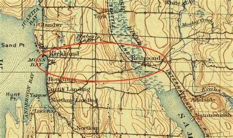 Map Of Kirkland Redmond