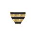 Black Gold Stripes Custom Bikini Swimsuit Id D