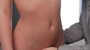 Showy Blonde Wearing Black Dress And Lace B XXX Dessert Picture 3