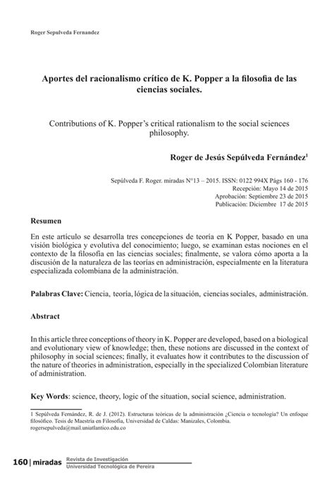 Aportes del racionalismo crítico de K Popper a la filosofia de las