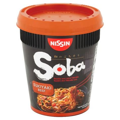 Nissin Cup Noodles Soba Wok Style Sukiyaki Beef G Carrefour Site