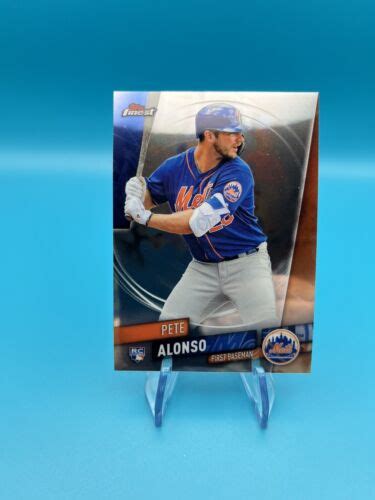 Pete Alonso 2019 Topps Finest Rc Rookie 44 Mets Ebay