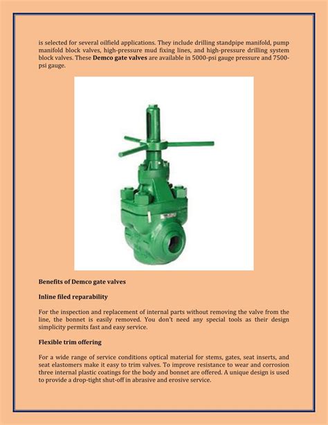 Ppt What Is Demco Gate Valves And Its Benefits Powerpoint