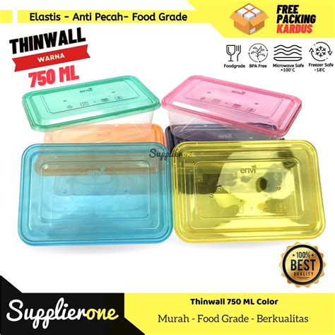 Jual Thinwall 750 Ml Warna Thinwall Special Edition Warna Lunch Box