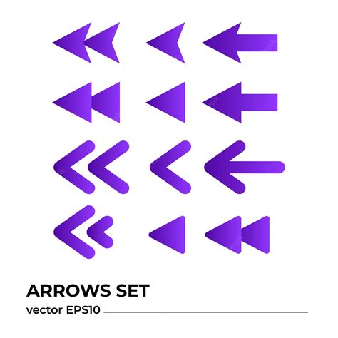 Premium Vector Arrows Vector Set