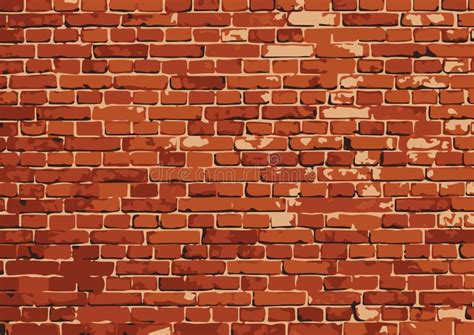 Vector Brick Wall Texture Illustration Brickwall Pattern Stock Vector