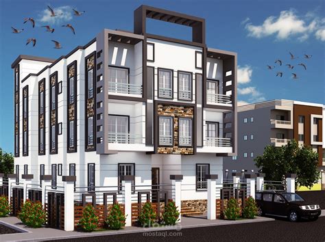 تصميم عمارة سكنية مودرن مستقل