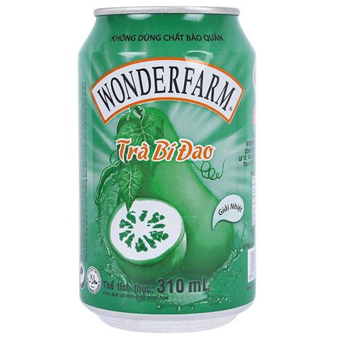 Trà bí đao Wonderfarm lốc 6 lon x 310ml Chuỗi Tạp Hóa Việt Chuyên