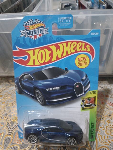 Hot Wheels Bugatti Chiron Us Month Card Variant Hobbies Toys Toys Games On Carousell