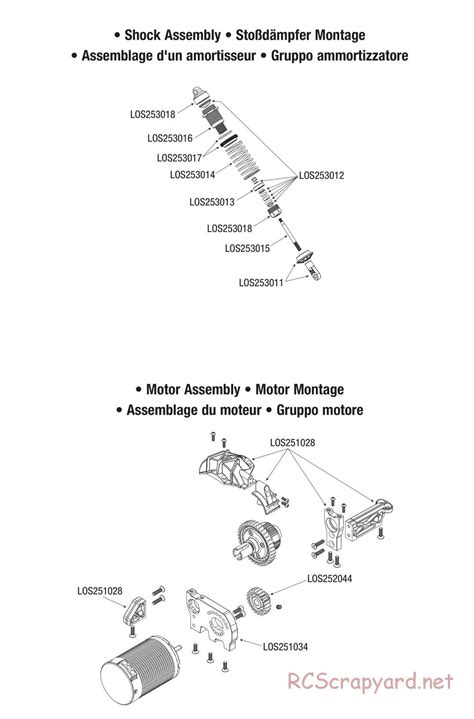 Team Losi Audi R8 Lms Ultra Fia Gt3 Parts List And Exploded View