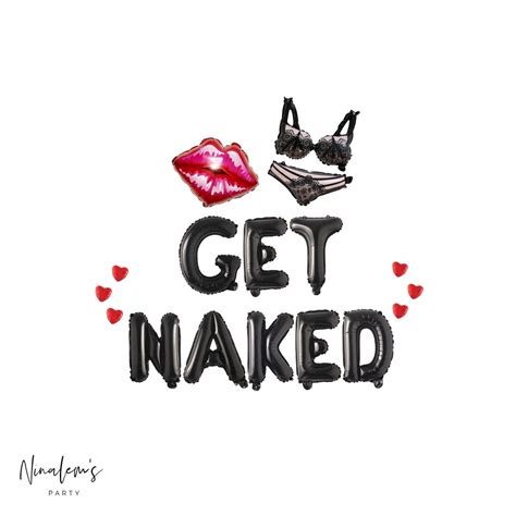 Valentine S Day Decorations Get Naked Balloon Banner Valentines Day Balloon Naughty