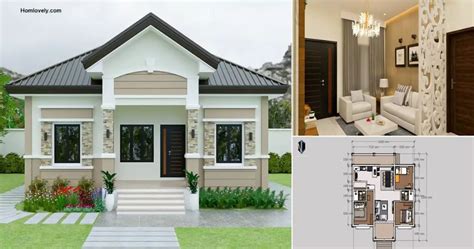 132 Sqm Simple Bungalow House Design With 3 Bedroom HouseDesigns