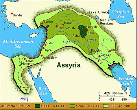 Assyrian Empire Map