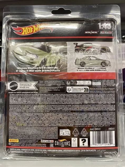 Hot Wheels Premium Nissan Skyline Gt R Bnr Vspec Ii N R W Nismo Parts