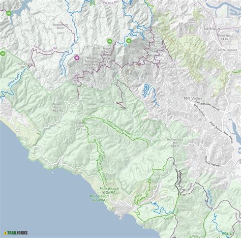 √ Mt Tamalpais Trail Map Popular Century