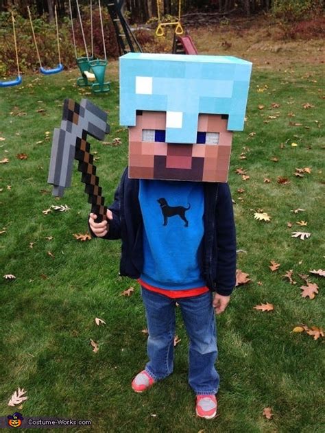 Minecraft Diamond Armor Steve Costume Photo 3 8