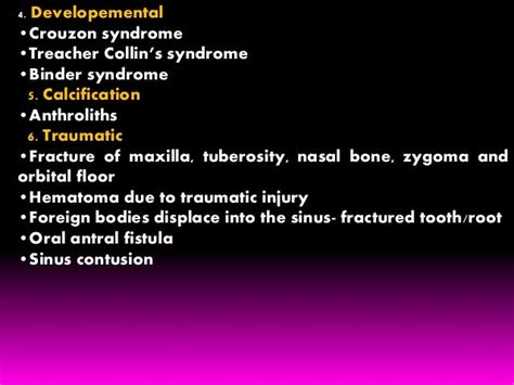 Differential Diagnosis Of Maxillary Sinus Pathology