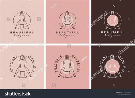 Naked Women Body Logo Set Sexy Stock Vector Royalty Free Shutterstock