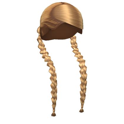 Braided Pigtails In Blonde Roblox