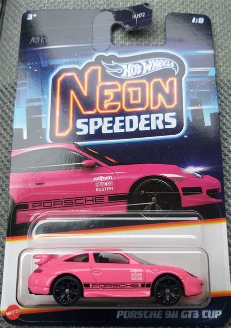 Hot Wheels Neon Speeders Porsche GT Cup Neu Und Originalverpackt