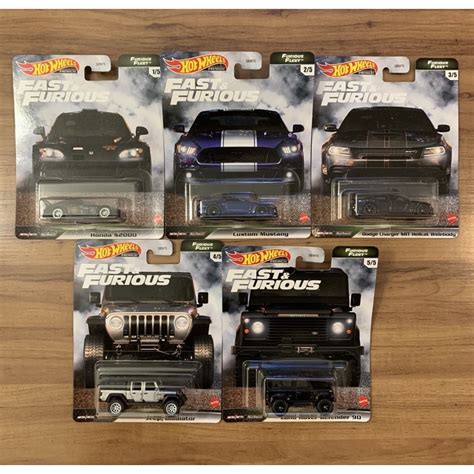 Hot Wheels Set Velozes E Furiosos Premium Furious Fleet Fast And Furious Shopee Brasil