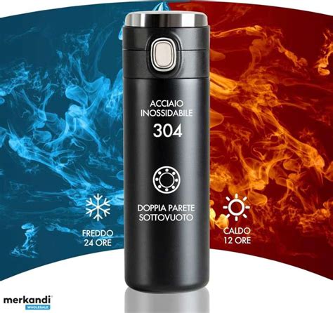 Travel Thermal Bottle For Hot And Cold Drinks Ml Intelligent Led Temperature Display Touch