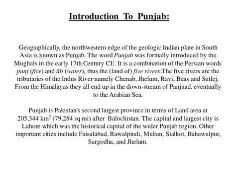 History Of Punjabi Culture