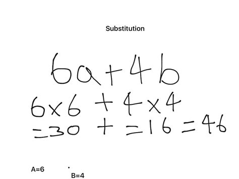 Subtitution | Math, Algebra, Substitution | ShowMe