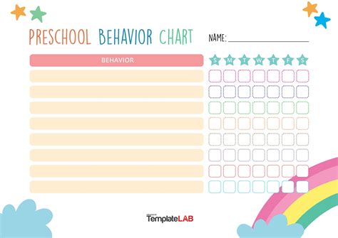 Behavior Chart Templates