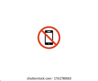 No Mobile Phones Vector Flat Icon Stock Vector (Royalty Free) 1761780065