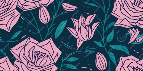 premium vector romantic pink roses heart vector illustration