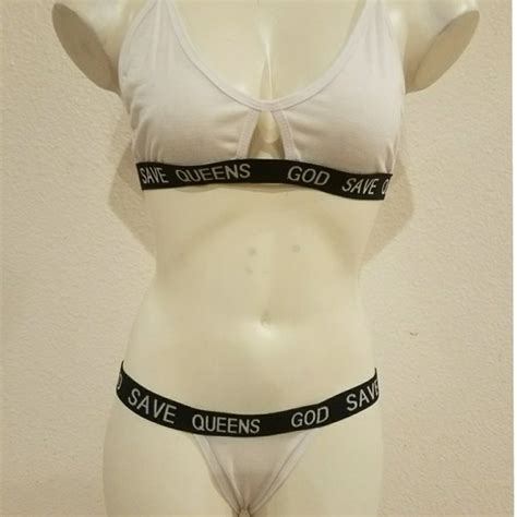 Swim Cheeky Sexy God Save Queens Caged Bandage Bikini Poshmark
