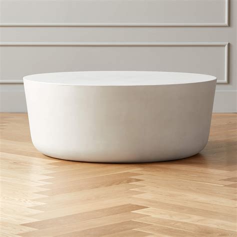 Cap Ivory Cement Coffee Table + Reviews | CB2