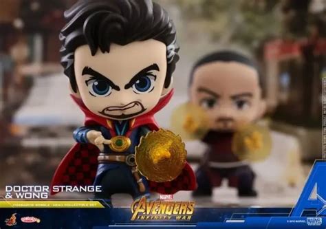 Doctor Strange Wong Iron Man And Iron Spider Cosbaby Bobbleheads Unveiled By Hot Toys