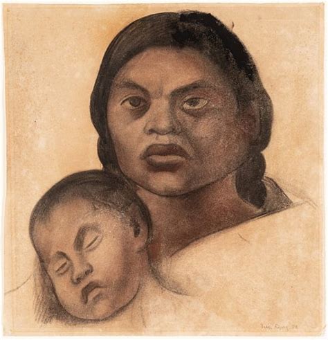 Diego Rivera Mexican 1886 1957 Charcoal And Pastel On Paper 1926