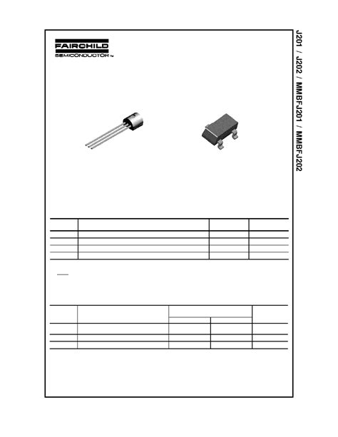 J201 datasheet(1/13 Pages) FAIRCHILD | N-Channel General Purpose Amplifier