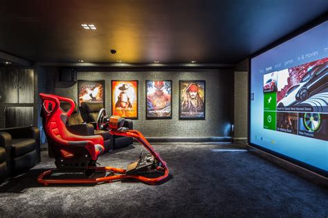 Majik House Transforms Basement Into Cinema And Gaming Room