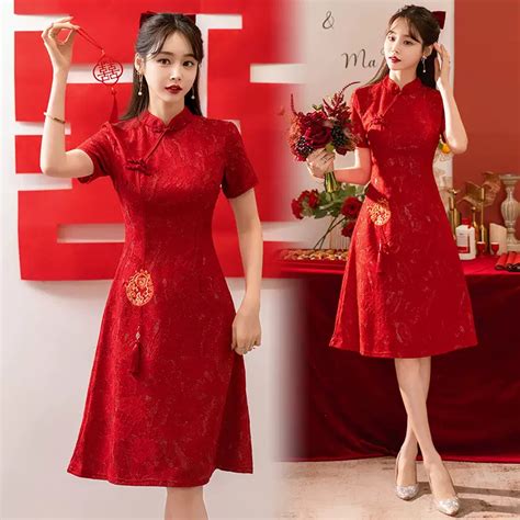 Jual Seline Qipao Dress Cheongsam Cny Imlek Sincia Super Premium