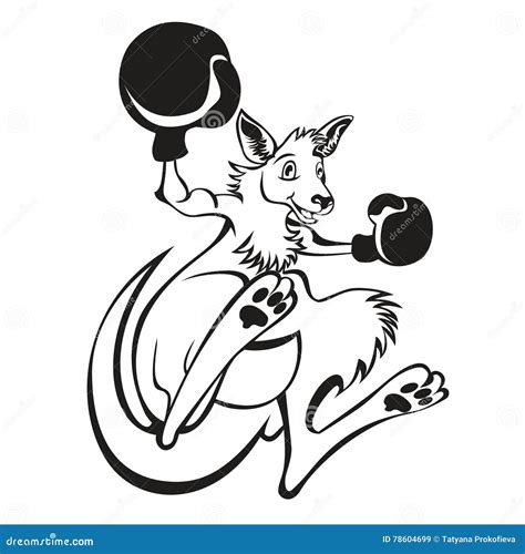 Kangaroo Kick Boxer Boxing Cartoon | CartoonDealer.com #39917165