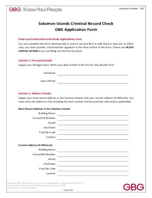 Fillable Online Application Form Solomon Islands Fax Email Print