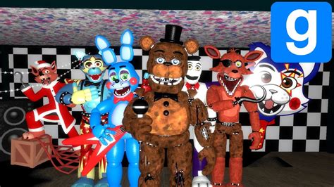 FNAF GMOD Brand New FNAF 2 Ragdolls Map New UFPP Custom Props And