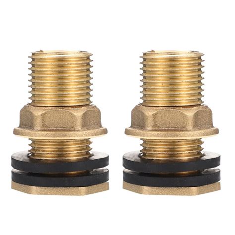 Bbf020 Brass Bulkhead Fitting 1 2 Female Npt And 3 4 Male Ght Garden