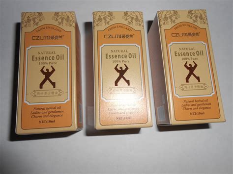 3 Male Natural Essential Oils Penis Enlargement Oil