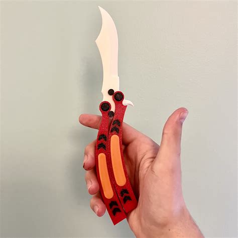3d Printed Butterfly Knife Multi Colorcool Gag Tknifeweapon Etsy