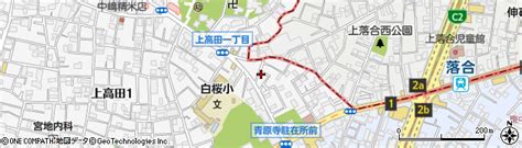 東京都中野区上高田1丁目1 22の地図 住所一覧検索｜地図マピオン